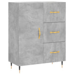 Highboard Concrete Grey 69.5x34x180 cm Engineered Wood 3198453