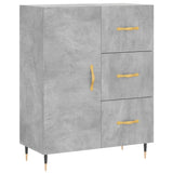 Highboard Concrete Grey 69.5x34x180 cm Engineered Wood 3199797
