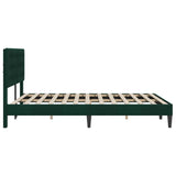 Bed Frame with Headboard Black 180 x 200 cm Velvet 42027696