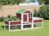 Rabbit Hutch Mocha 170x63x113 cm Solid Wood Pine 172294