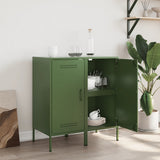 Sideboards 2 pcs Olive Green 36x39x79 cm Steel 843021