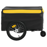 Bike Trailer Black and Yellow 45 kg Iron 94106