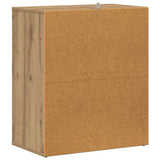Shoe Cabinet Artisan Oak 60x35x70 cm Engineered Wood 856701
