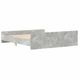 Bed Frame without Mattress Concrete Grey 160x200 cm 3203764