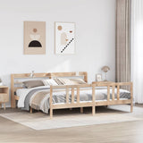 Bed Frame with Headboard without Mattress 200x200 cm 3306718