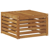 Outdoor Footstool Solid Acacia Wood Natural 59 x 59 x 37 cm 900484