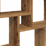 Wall Cube Shelf Old Wood 90x15x119.5 cm Engineered Wood 856596