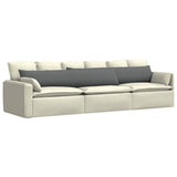 Sofa Pillows 2 pcs Dark Grey 200 x 40 cm Fabric 42013869