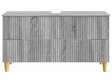 Bathroom Sink Cabinet ARNHEM Grey Sonoma 82 x 41x 59 cm 896581
