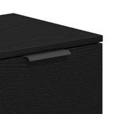 TV Cabinet Black Oak 102 x 32 x35.5 cm Engineered Wood 862747