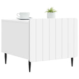 Coffee Table with Drawer White 49 x 50 x 42 cm Engineered Wood 894505