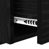 Bedside Cabinet with Drawer 2 pcs Black Oak 50 x 32.5 x 80cm 880497