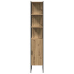 Bathroom Furniture Set with Door 4 pcs Brown 33 x 33 x 185.5 cm 3334434