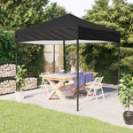 ZNTS Folding Party Tent Black 2x2 m 93497