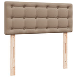 Box Spring Bed with Mattress Cappuccino 100x200 cm Faux Leather 3286111