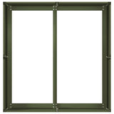 Planter Olive Green 80x80x40 cm Cold-rolled Steel 860741