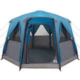 Cabin Tent 3-Person with Roof Blue and Grey 320 x 320 x 203 cm 42004033