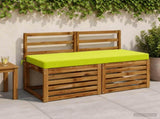 2-Piece Bench Cushions SOEST 2 pcs 100% Polyester Bright Green 950211