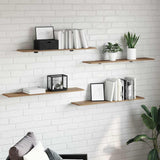 Bookshelf Board 3-Tier 4 pcs 100 x 20 x 1.5 cm Engineered Wood 875067