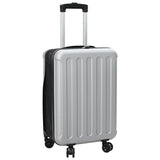 Suitcase Folding with Lock Silver 34 x 23 x 55.5 cm ABS Plastic 42006234