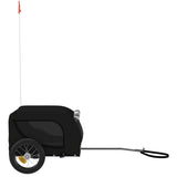 Pet Bike Trailer Black Oxford Fabric and Iron 93996