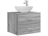 Bathroom Cabinet Set 3 pcs Grey Sonoma 49.5 x 35 x 63 cm 3405792