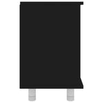 ZNTS Bathroom Cabinet Black 60x32x53.5 cm Engineered Wood 802634
