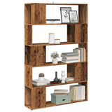 ZNTS Book Cabinet/Room Divider Old Wood 100x24x155 cm 856746