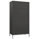 Wardrobe Anthracite 90x50x180 cm Steel 336249