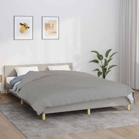 Weighted Blanket Grey 220x240 cm King 15 kg Fabric 3154792