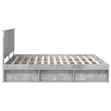 Bed Frame with Headboard Concerte 180 x 200 cm Solid Pine Wood 3409321