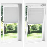 Pleated Blind White 120x100 cm Fabric Width 119.4 cm Polyester 4015487