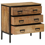 Sideboard 70x35x70 cm Solid Rough Wood Mango 374081