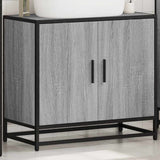 Bathroom Sink Cabinet Grey Sonoma 65x33x60 cm Engineered Wood 849267