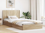 Bed Frame with Storage and Headboard Sonoma Oak 90 x 200 cm 3414063