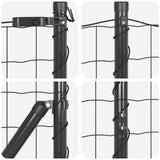 Ground Fix Welded Wire Fence 25 x 1 m PVC-Coated Steel 3350447