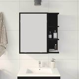 Bathroom Mirror Cabinet with Door Black Oak 62.5 x 20.5 x 64 cm 862523