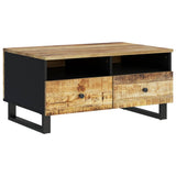 Coffee Table 80x54x40 cm Solid Wood Mango&Engineered Wood 351954