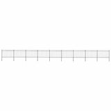 Garden Fence with Hoop Top Steel 1603.5x120 cm Black 277673