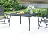 Garden Table Anthracite 100x100x72 cm Steel Mesh 362732