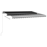 ZNTS Manual Retractable Awning 450x350 cm Anthracite 3068999