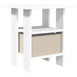 Bedside Table 2 pcs White 41 x 40 x 45 cm Engineered Wood 8000421