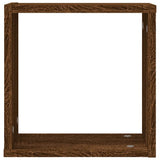 Wall Cube Shelves 6 pcs Brown Oak 30x15x30 cm 815887