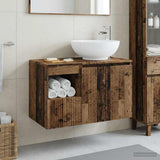 Bathroom Furniture Set 2 pcs Old Wood Engineered Wood 3404092