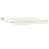 Retractable Awning Cream 2.5 x 2 m 100% Polyester and Aluminium 3418867