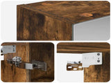 Bathroom Mirror Cabinet with Shelf Smoked Oak 50 x 14.5 x 70 cm 889051