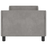 Children's Bed Frame with Headboard Light Grey 80 x 160 cm 42010857