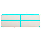 Inflatable Gymnastics Mat with Pump 500x100x20 cm PVC Green 92684