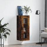 Wall Mounted Cabinet Smoked Oak 34.5x34x90 cm 828929
