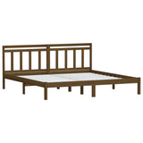 3100612 Bed Frame without Mattress Honey Brown Solid Wood 200x200 cm